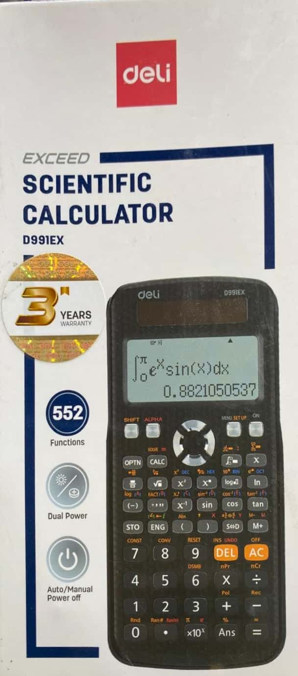 Deli Scientific Calculator 552 Functions