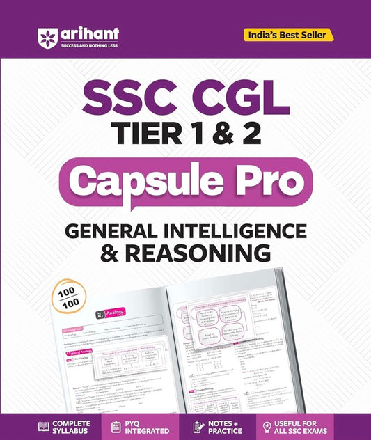 Arihant SSC CGL (Tier 1 & 2) General Intelligence & Reasoning[English Medium]