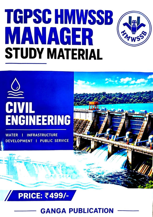 TGPSC HMWSSB Civil Engineering Study Material By Ganga Publications [English Medium]