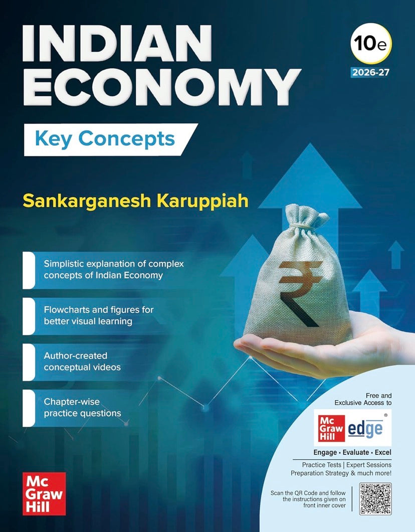 INDIAN ECONOMY KEY CONCEPTS (2026-27) 10th Ed By Sankarganesh  Karuppiah[English Medium]