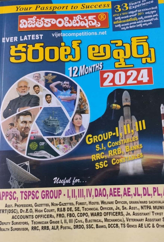 Ever Latest Current Affairs 2024[Telugu Medium]Jan 2024Ed Vijetha