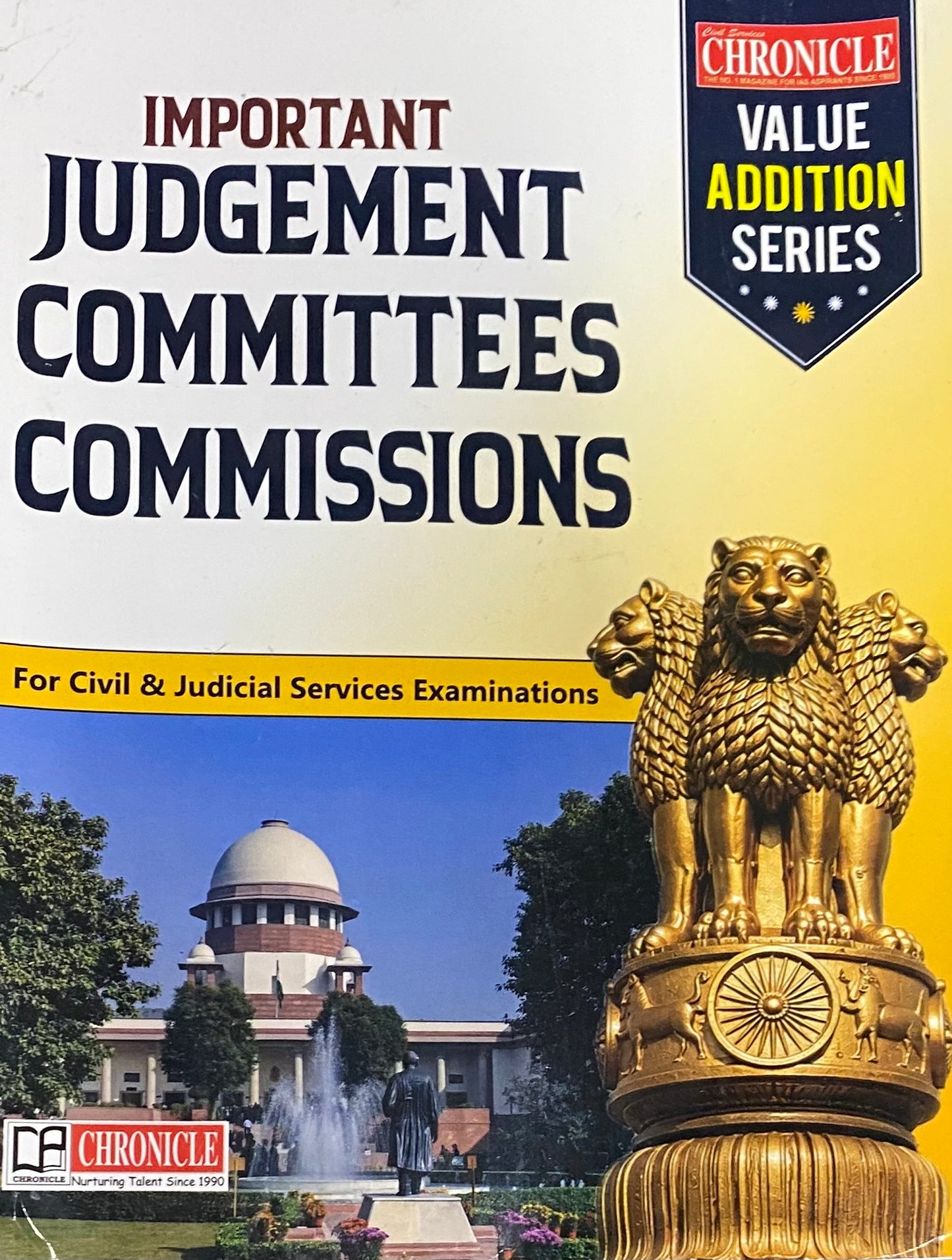 Chronicle Important Judgement Committees Commissions Value Addition Series For Civil Services Exams[English Medium]