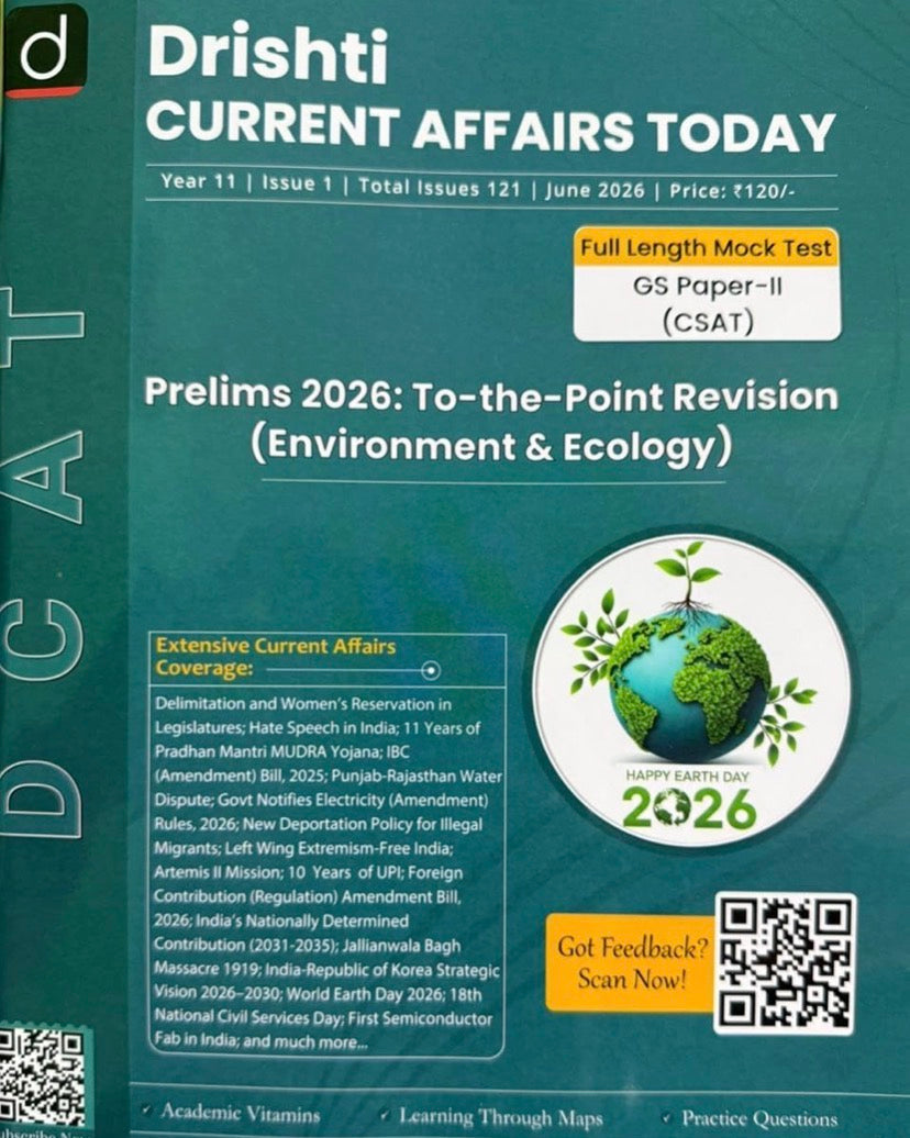 Drishti IAS DCAT June 2026 Current Affairs Today[English Medium]