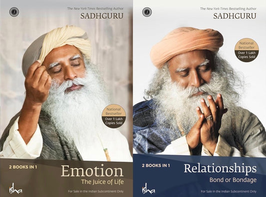 Emotion & Relationships (2 Books in 1) By Sadhguru[English Medium]