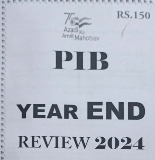 PIB Year End Review 2024 Xerox Printed Material[English Medium]PHOTOCOPY