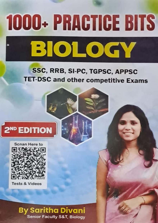Saritha Divani 1000+ Practice Bits On Biology 2nd Edition [ENGLISH MEDIUM]