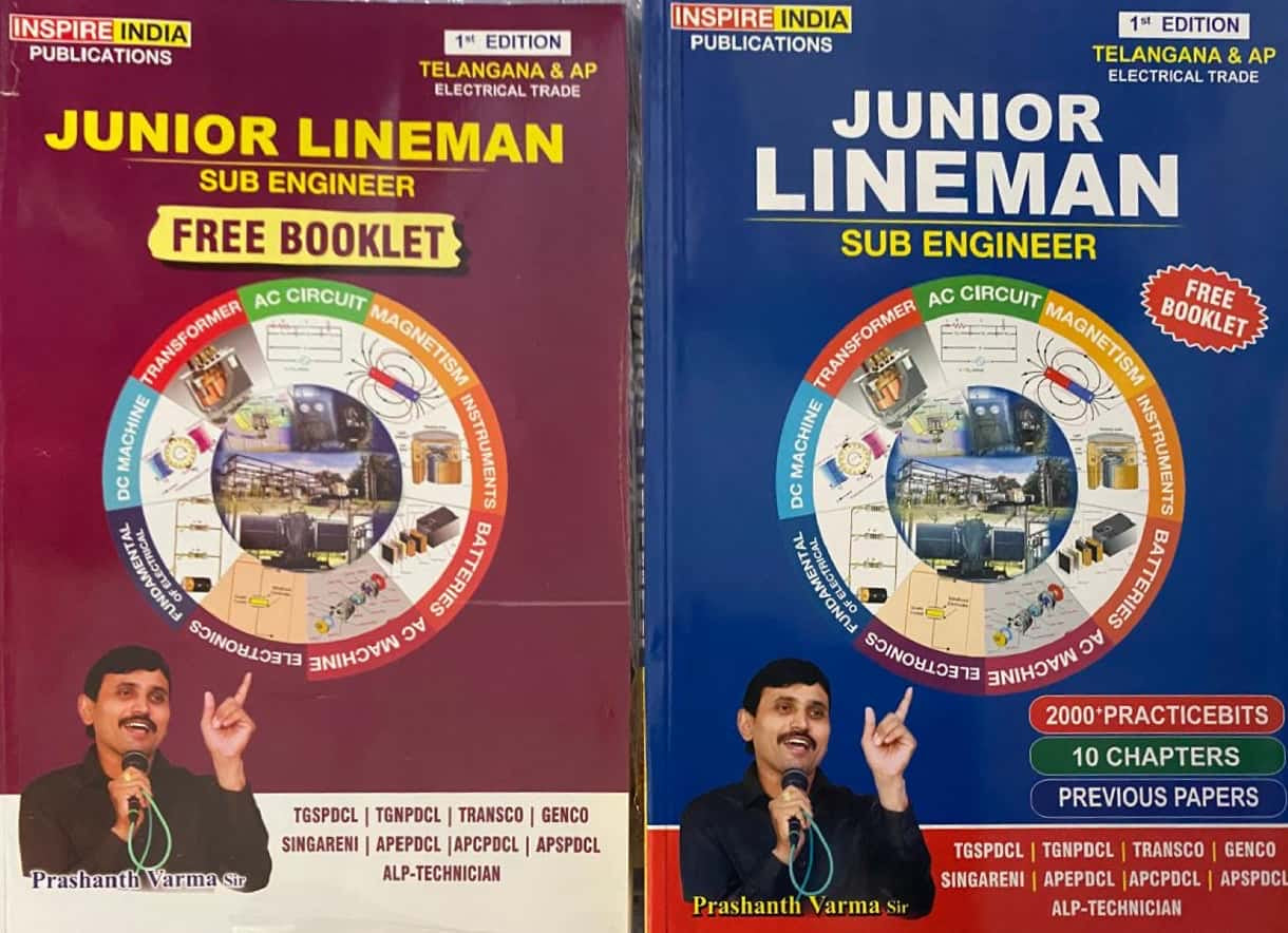 Inspire India Junior Lineman Sub Engineer Guide For Telangana & AP By Prashant Verma Sir[English Medium]