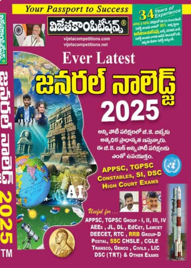 Vijetha Ever Latest General Knowledge 2025[Telugu Medium]Feb 2025Ed