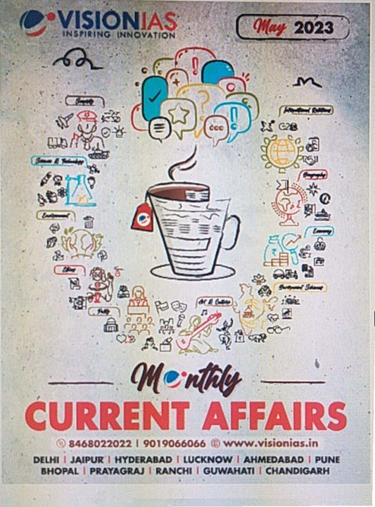 Vision Ias Current Affairs MAY 2023[English Medium]Xerox Printed Material