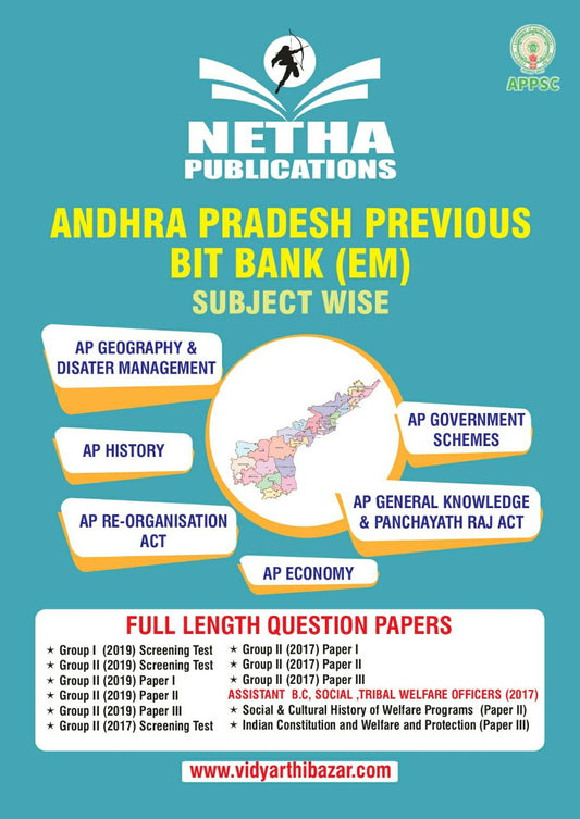 Andhra Pradesh Previous Bit bank [ENGLISH MEDIUM] NOV 2022 EDITION NETHA