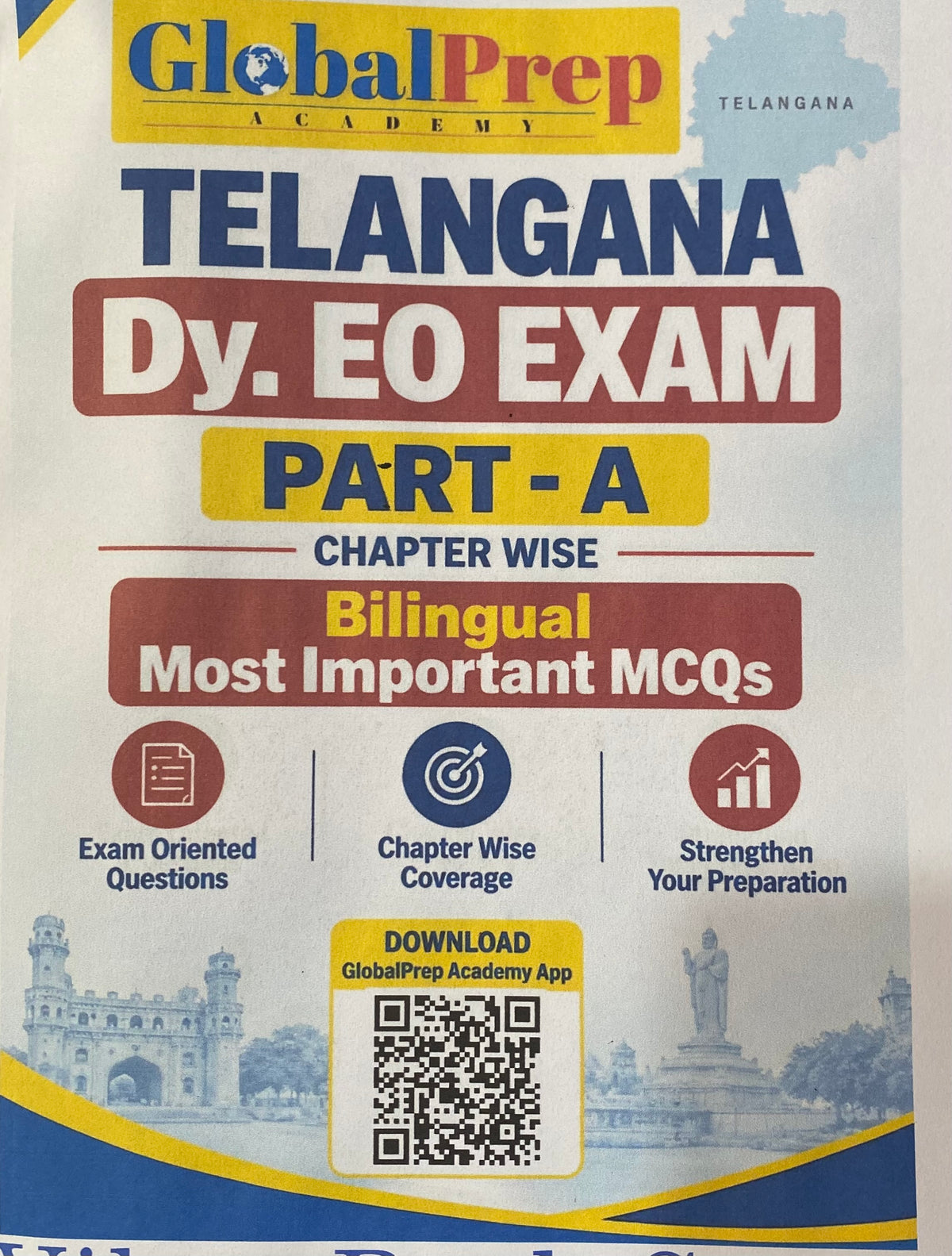 Global Prep TGPSC Telangana Dy.EO Part A Chapterwise Most Important MCQs Bilingual Xerox Printed Material[English Medium & Telugu Medium]