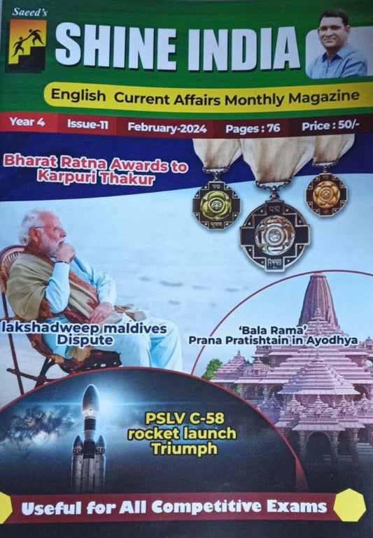 Shine India February 2024 Monthly Magazine [English Medium]