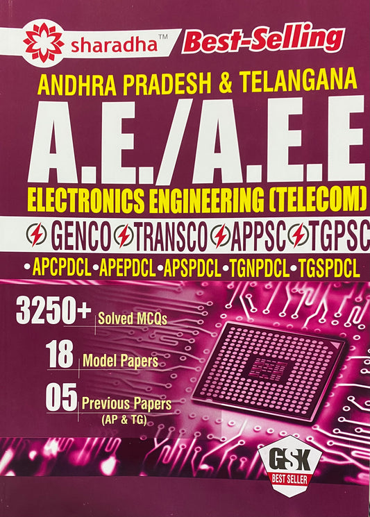 Sharadha APPSC & TGPSC AE/AEE Electronics Engineering(TELECOM)[English Medium]
