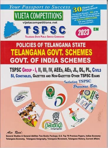 TSPSC Policies of Telangana State Govt. and Govt. of India Schemes[ENGLISH MEDIUM] VIJETHA