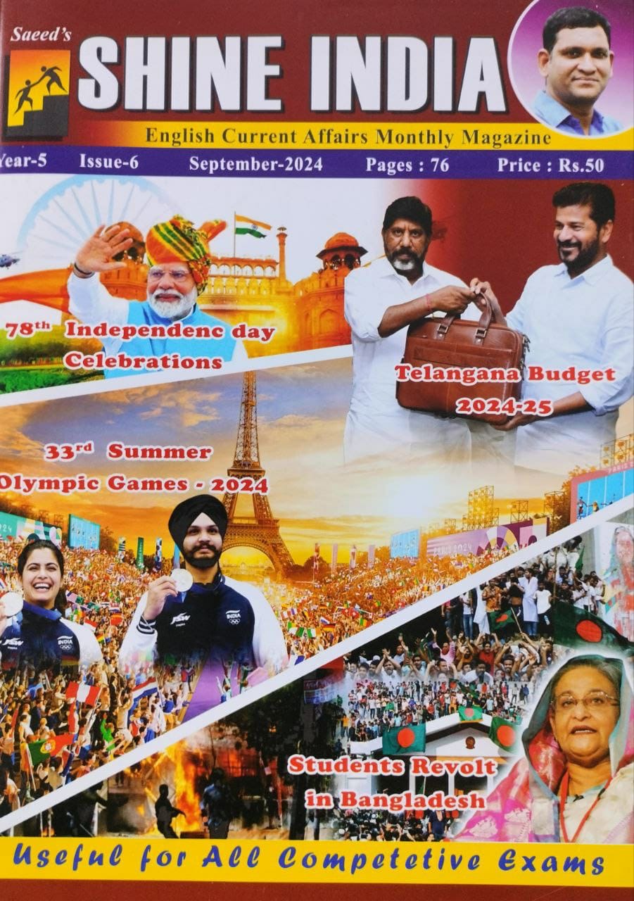 Shine India September 2024 Monthly Magazine [English Medium]