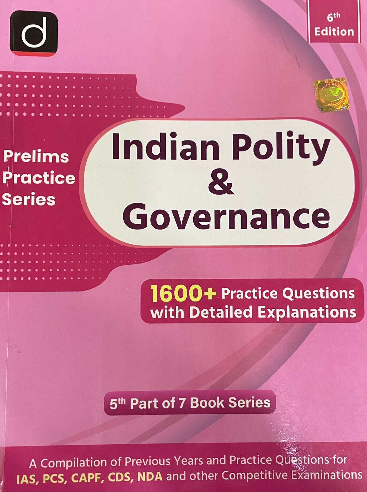 Drishti IAS Prelims Practice Series Indian Polity & Governance 6th Edition With 1600+ Practice Questions With Explanations[English Medium]