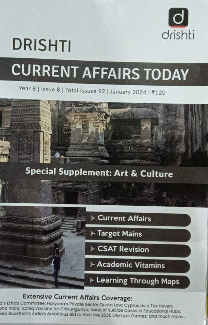 Drishti IAS DCAT January 2024 Current Affairs Today[English Medium]