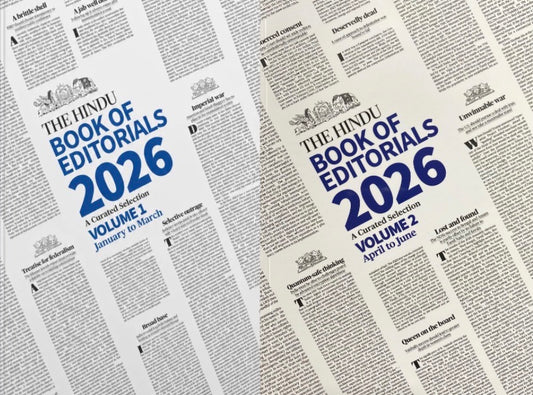 The Hindu Book of Editorials 2026 Volume 1,2 (January-June)[English Medium]