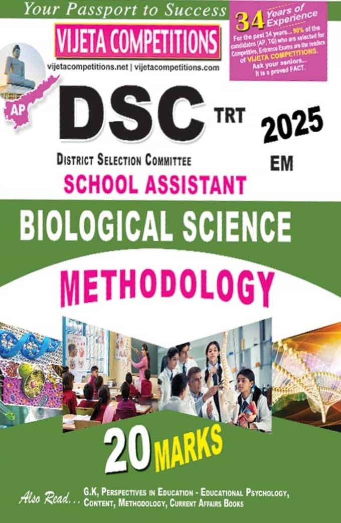 Vijetha AP DSC 2025 Biological Science Methodology For School Assistant[English Medium]