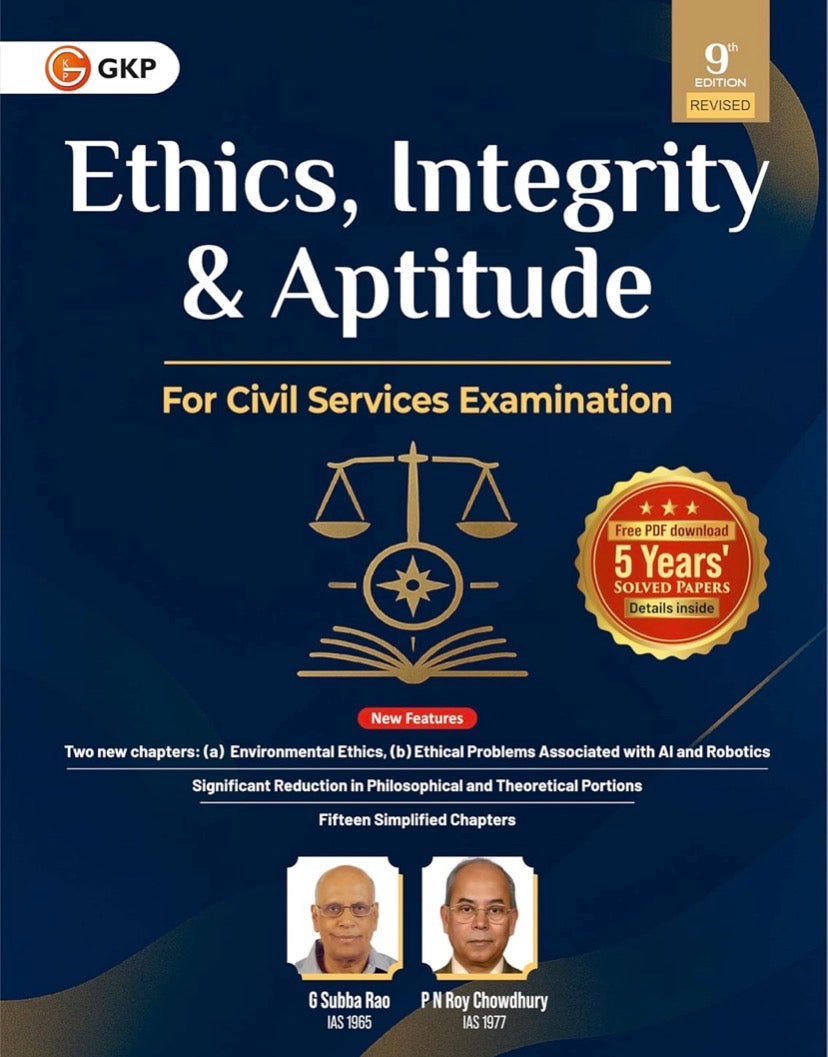 Ethics Integrity Aptitude Book for UPSC IAS Civil Services Mains Examination GS Paper 4 Prelims 9th Edition By G Subba Rao & P N Roy Chowdhary[English Medium]