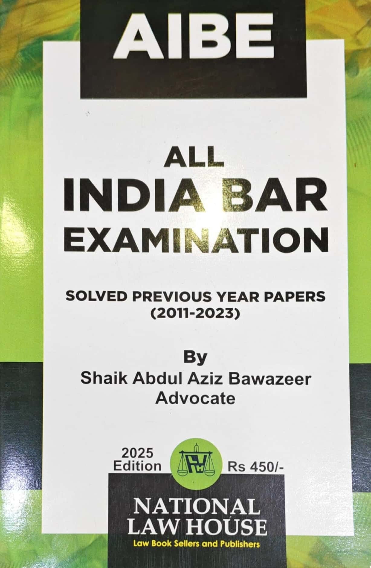 All India BAR Examination Solve Previous Years Papers(2011-2023)[English Medium]