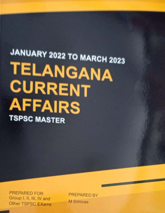 Telangana Current Affairs January 2023 to March 2023[English Medium]April 2023Ed Master