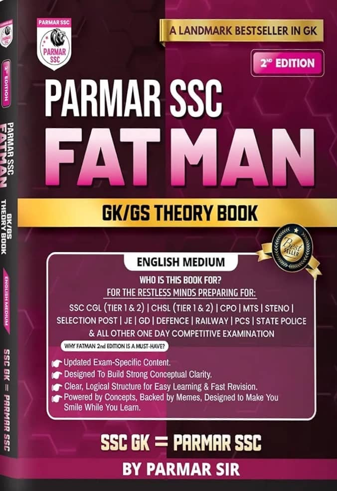 PARMAR SSC Fatman GK/GS Theory Book 2nd Edition, 2026[English Medium]