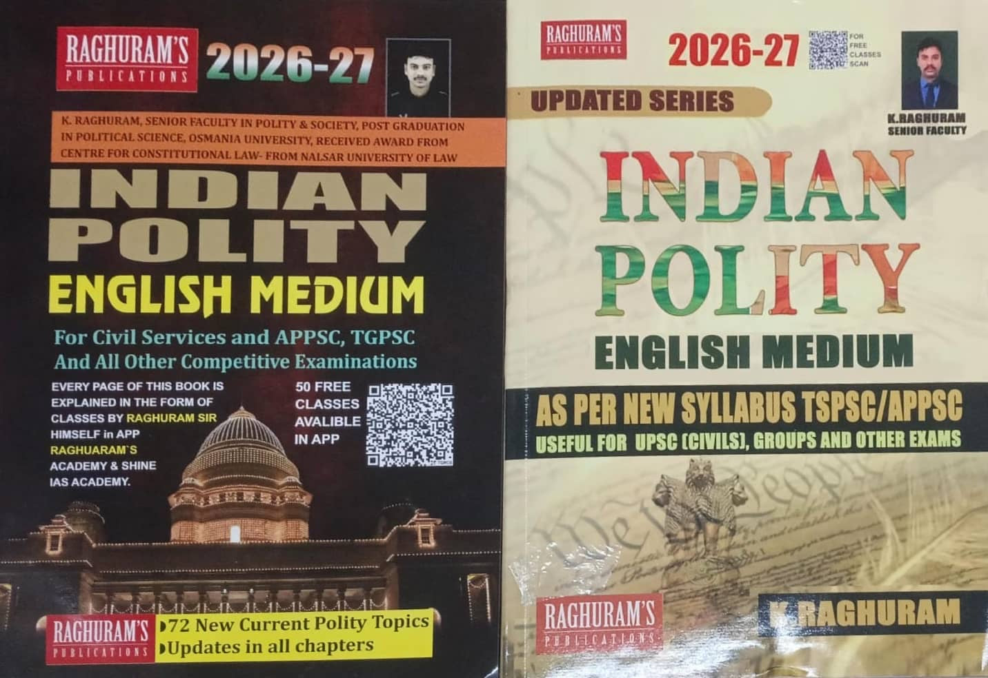 Indian Polity 2026-2027 By Raghuram Sir For APPSC,TGPSC & UPSC Exams[English Medium]