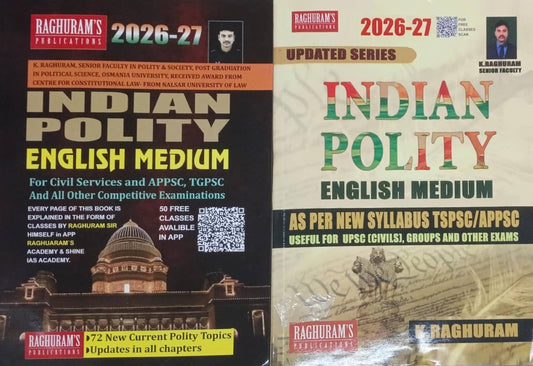 Indian Polity 2026-2027 By Raghuram Sir For APPSC,TGPSC & UPSC Exams[English Medium]