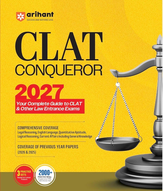 Arihant CLAT Preparation Guide 2027 CLAT Conqueror[English Medium]