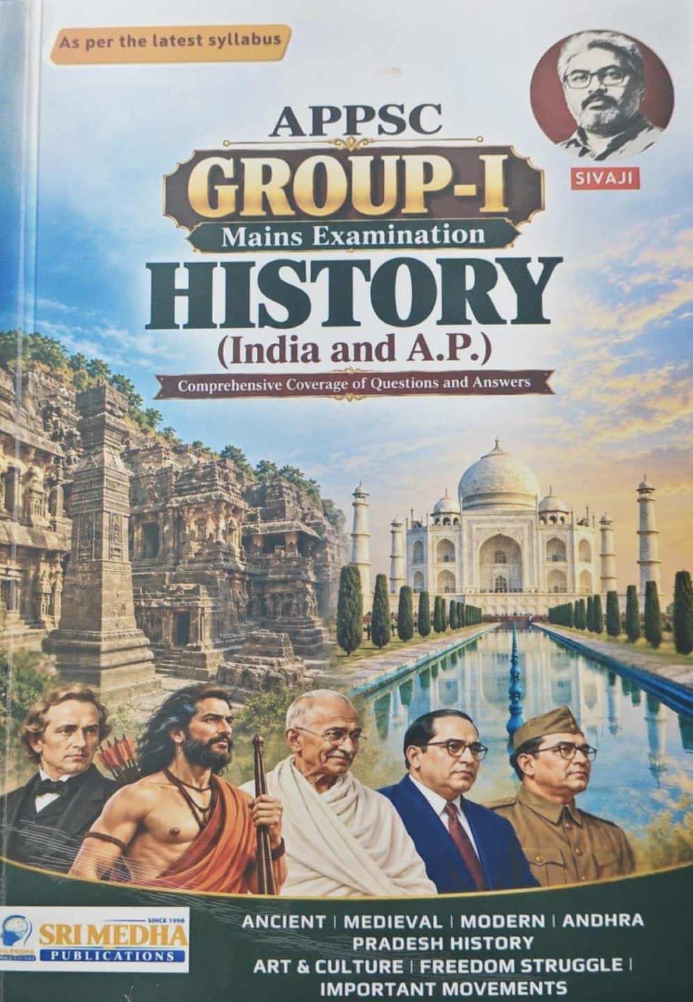 Sri Medha APPSC Group-I Mains Andhra Pradesh and India History Comprehensive Coverage Of Questions & Answers By Sivaji Sir[English Medium]