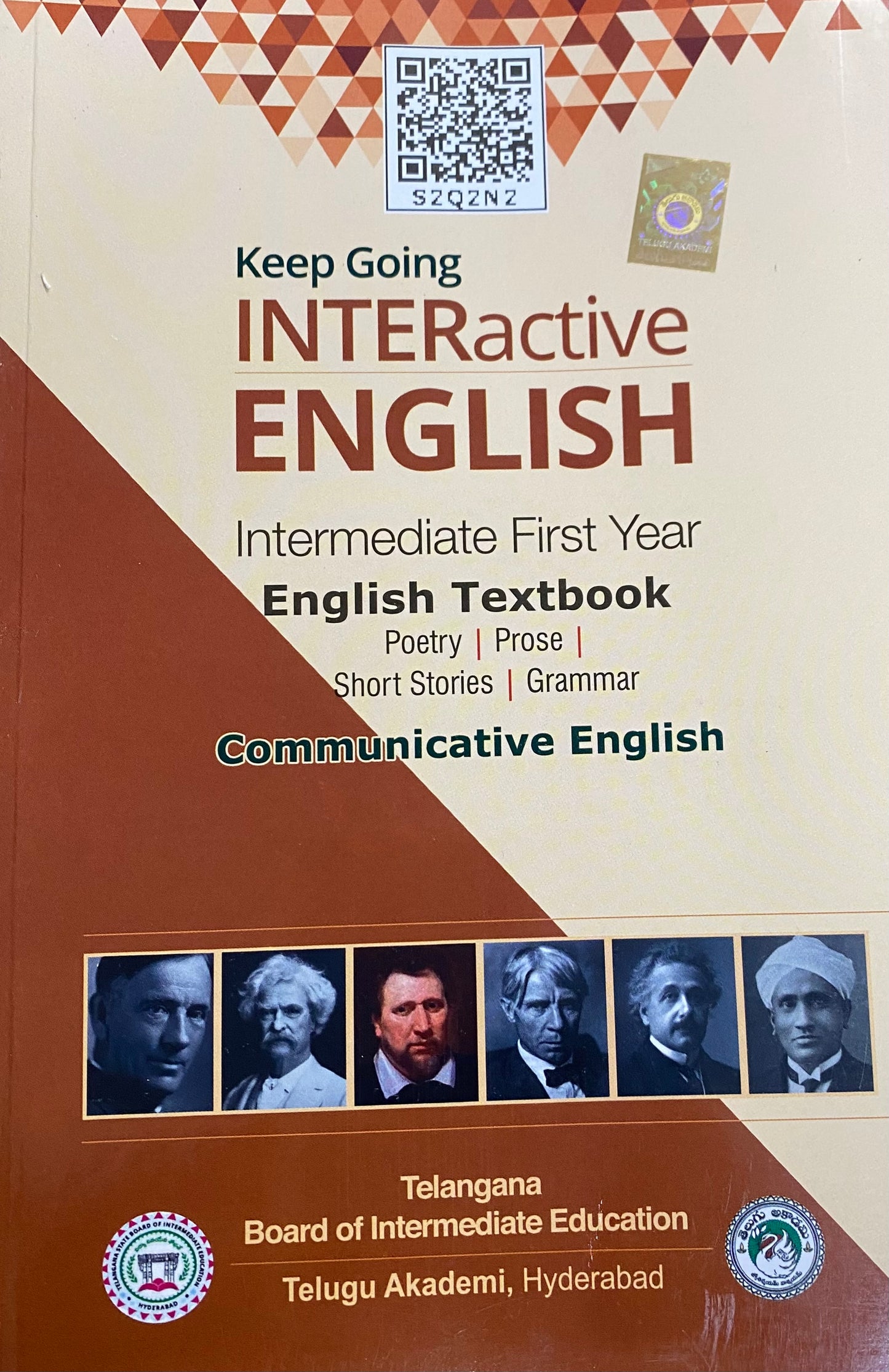 Telugu Akademi Intermediate First Year Interactive English Textbook[English Medium]