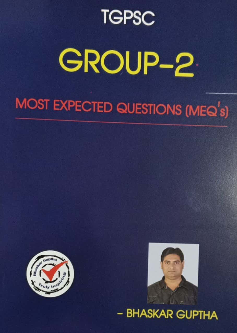 TGPSC Group 2 Most Expected Questions By Bhaskar Gupta[English Medium]Nov 2024Ed