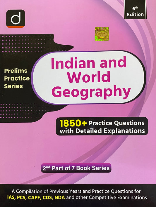 Drishti IAS Prelims Practice Series Indian and World Geography 6th Edition With 1850+ Practice Questions With Explanations[English Medium]