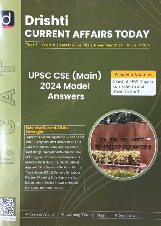 Drishti IAS DCAT November 2024 Current Affairs Today[English Medium]