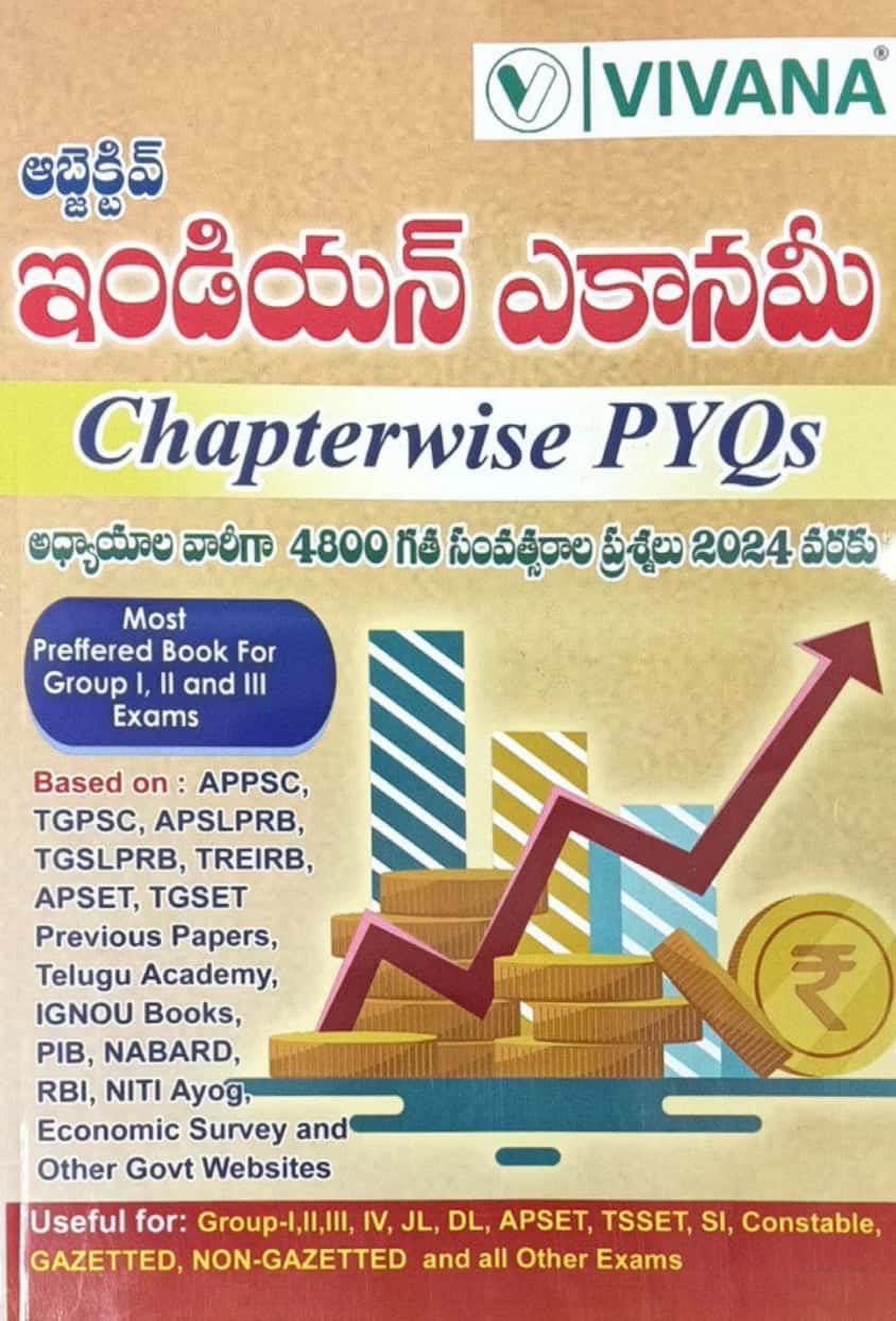 Vivana Objective Indian Economy Chapter Wise PYQS[Telugu Medium]Nov 2024Ed