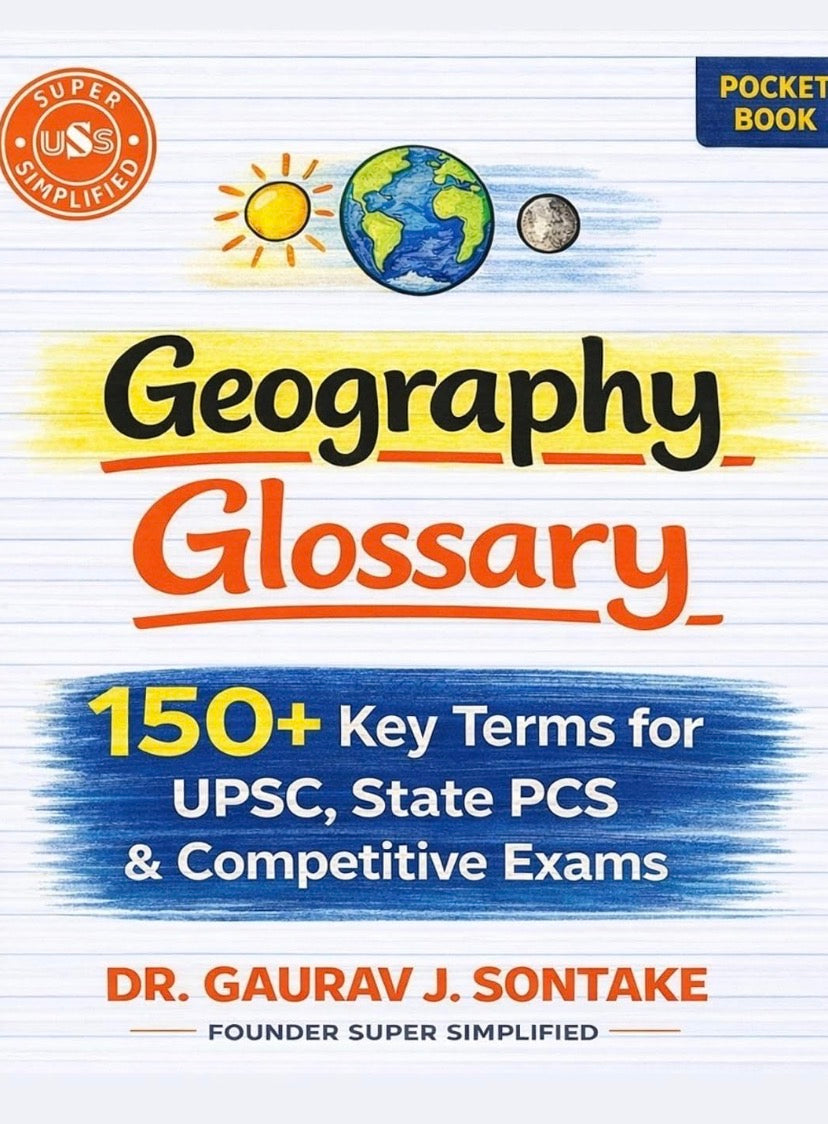 Geography Glossary 150+ Key Terms for UPSC, State PCS & Competitive Exams By Dr.Gaurav J Sontake[English Medium]