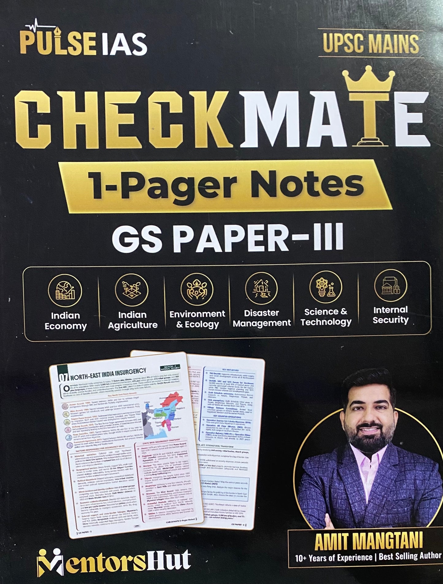 PULSEIAS UPSC Mains Checkmate 1-Pager Notes GS Paper-III By Amit Mangtani[English Medium]