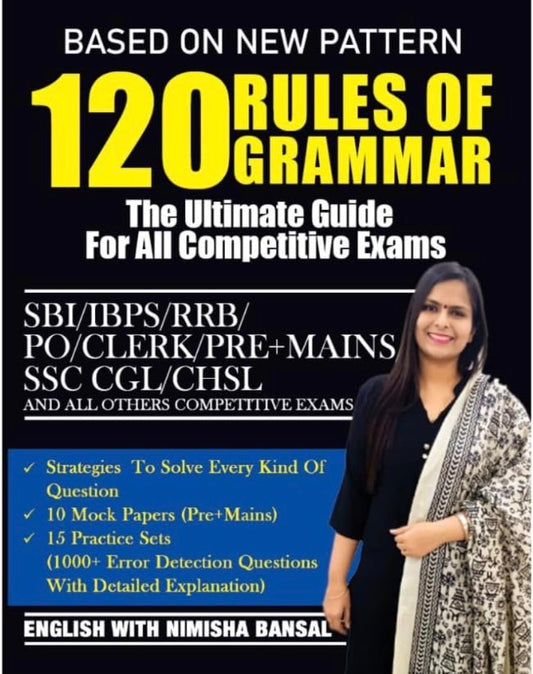 120 Rules of Grammar The Ultimate Guide For all Competitive Exams By Nimisha Bansal