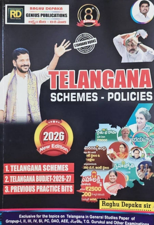 Genius Telangana state Government Schemes,Policies,Central Schemes, and Budget Details 2026-27 By Raghu Depaka Sir[English Medium]