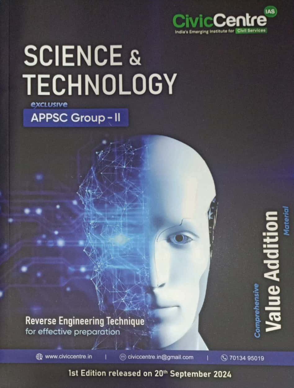 Civic Centre APPSC Group 2 Exclusive Science & Technology[English Medium]2024Ed