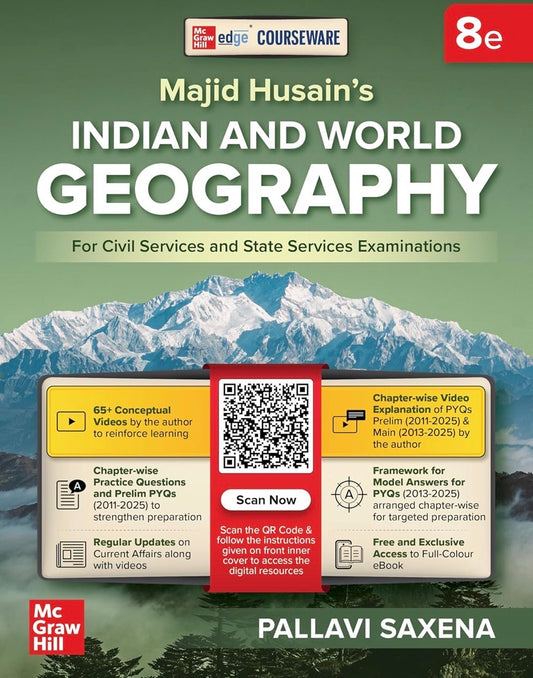 Majid Hussain’s Indian & World Geography, 8e for UPSC 2026-2027 by Pallavi Saxena[English Medium]