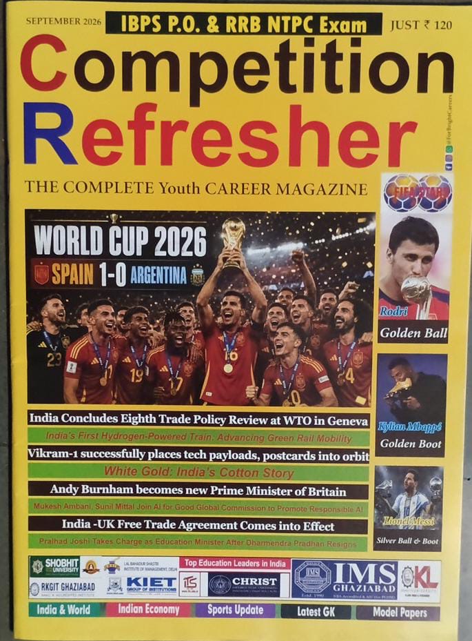 Competition Refresher September 2026 Monthly Magazine[English Medium]