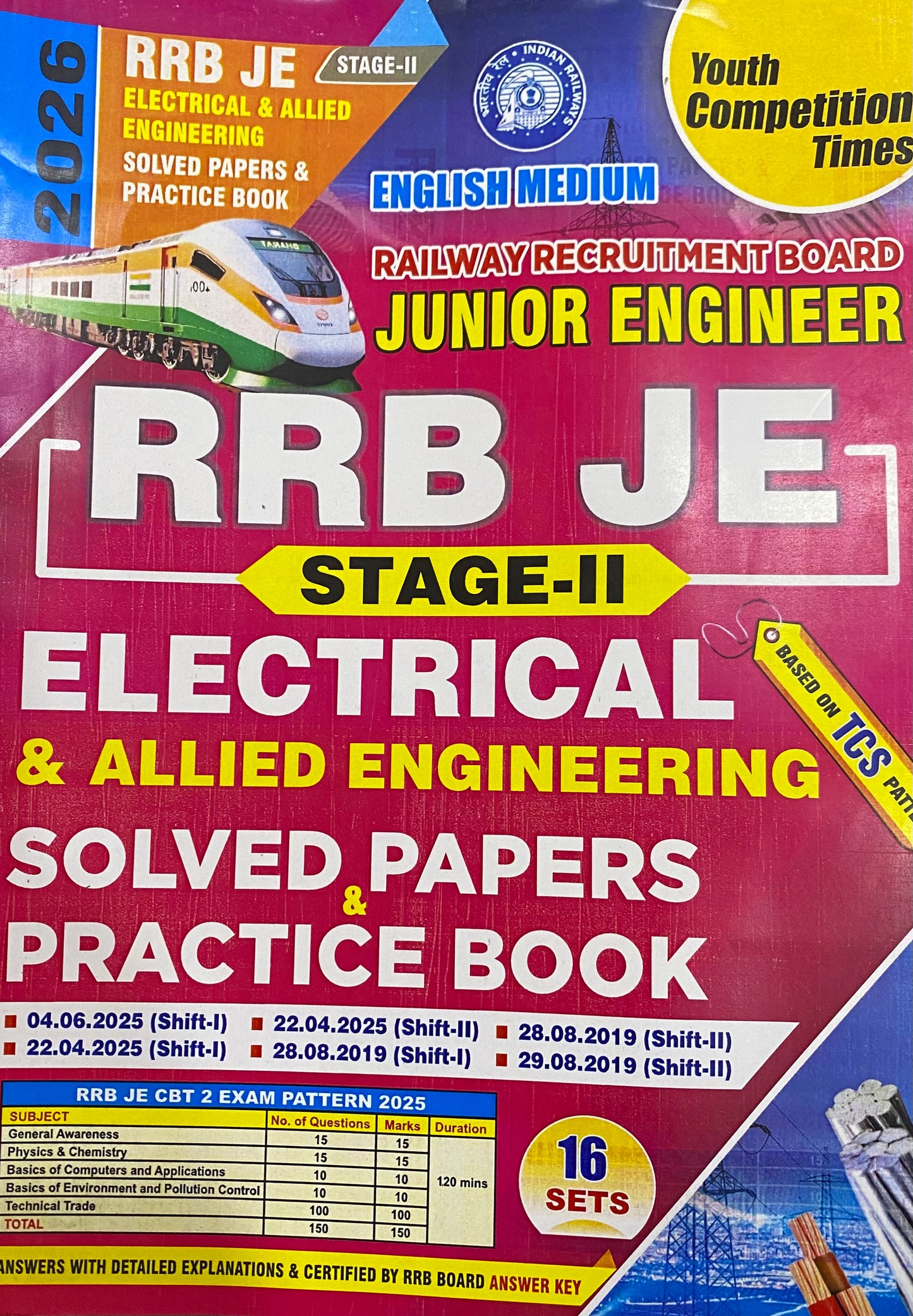 RRB JE Stage-II Electrical & Allied Engineering Solved Papers & Practice Book By Youth Competition Times[English Medium]