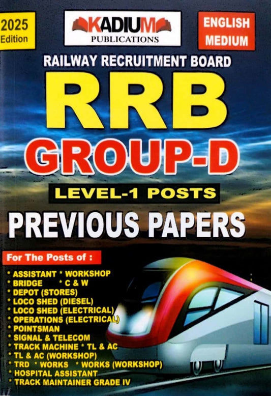 Kadium RRB Group D Level 1 Posts Previous Papers[English Medium]2025Ed