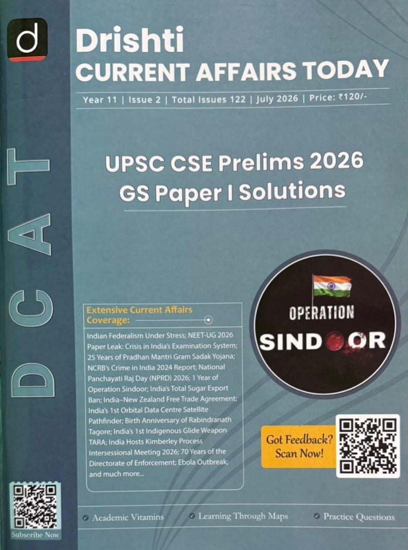 Drishti IAS DCAT July 2026 Current Affairs Today[English Medium]