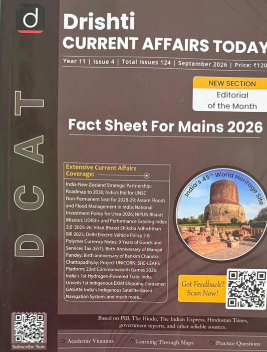 Drishti IAS DCAT September 2026 Current Affairs Today[English Medium]