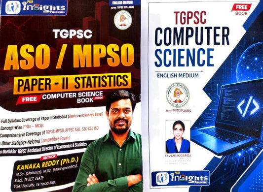 PKR Insights TGPSC ASO/MPSO Paper-II Statistics By Kanaka Reddy Sir[English Medium]