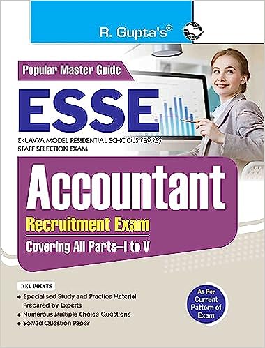 ESSE: EMRS - ACCOUNTANT Recruitment Exam Guide (Covering all Parts-I to V)[English Medium]2023Ed R Gupta