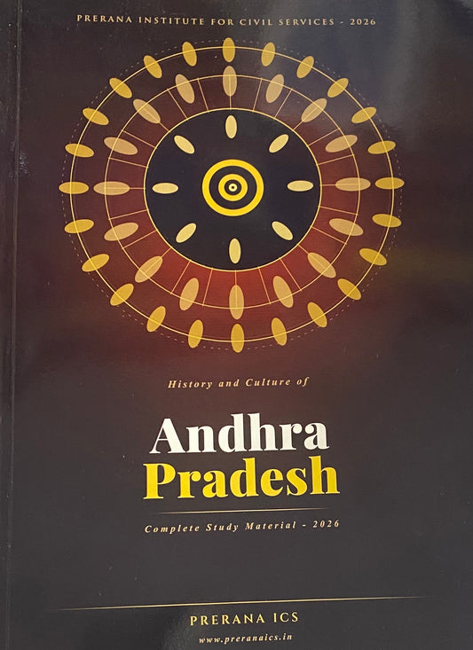 History and Culture of Andhra Pradesh Study Material 2026 By Prerna Institute For Civil Services[English Medium]